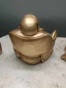Wooden Golden Buddha Statue