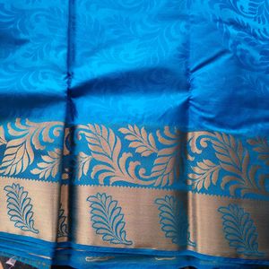 Blue Saree with Blouse