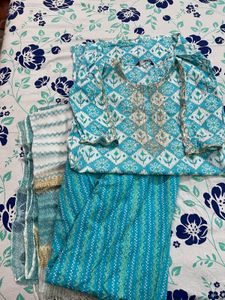 Light Blue Kurta Set