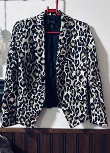 Leopard Print Blazer