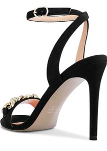 Black Heels with Gold Chain