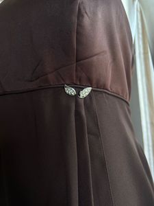 Brown Premium Plus Size Gown