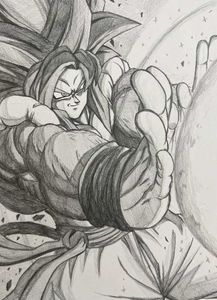 Goku Sketch A4 Size
