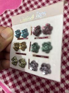 Flower Stud Earring Set