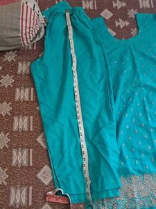 Straight Kurta Suit With Plazzo