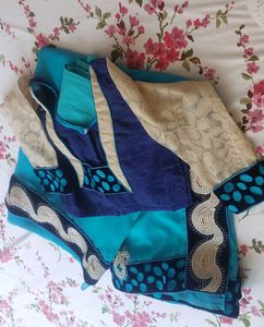 Designer Saree With Stitched Blouse
