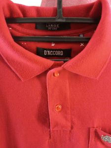 Red Short Sleeve Polo Shirt