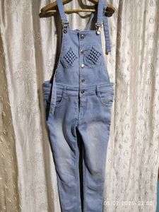 Light Blue Denim Overalls