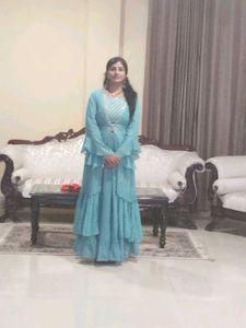 Combo Sale.3pc Suit+Rani Colour Designer Lehga