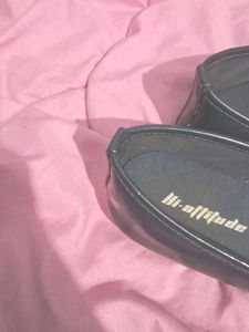 Bow Ballerinas , Dark Blue Footwear .