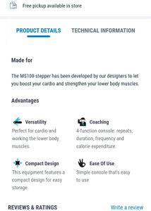 Decathlon stepper For Home Fitness