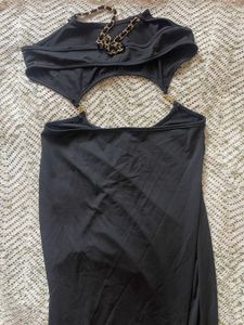 Newme Black Cut Out Maxi Dress