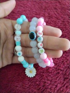 Beaded Bracelet Set (One With Your Name)