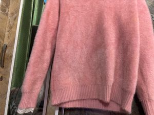 Pink Fuzzy Knit Sweater