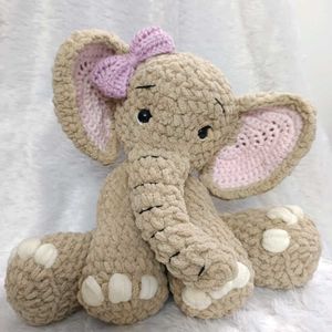 Crochet Elephant Soft Toy 🐘💖