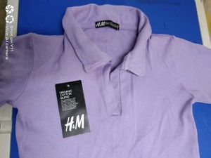 H&M Purple Polo Shirt