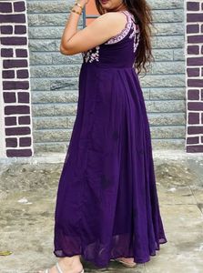 Elegant Purple Ethnic Gown