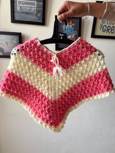 Adorable Hand-Knitted Poncho