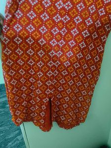 Stylish Red Printed Kurta