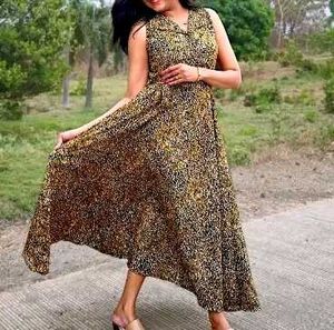 Chic Leopard Print Maxi Dress