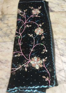 Black Saree Somthing Different Types