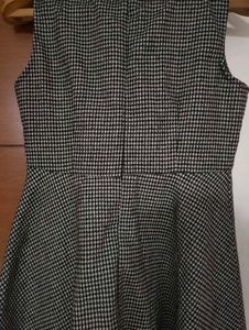 Houndstooth Fit and Flare Dress🖤🤍