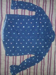 Christmas Holiday Print Button-Down Shirt