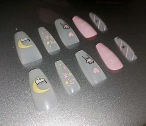 (*≧∀≦*)Kawaii Kitten Dreams Press-On Nails Set