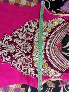 Pink Embroidered Indian Dress