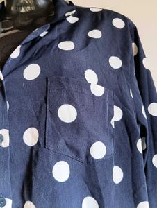 Made In Korea Polka Dot Navy Blue