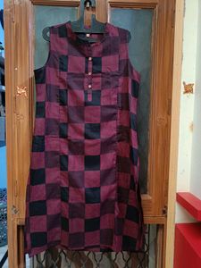 ♥️💫Checkered Print New Kurta