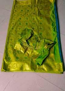 Wedding  Banarasi Silk Beautiful Colour Saree