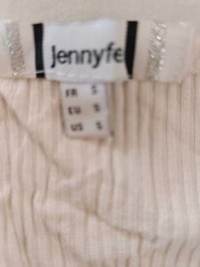 White Top With Crisscross Neckline