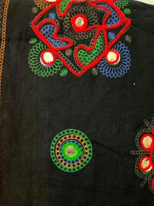 Embroidered Mirror Work Dupatta