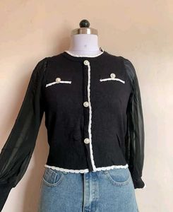 Chic Black Cardigan