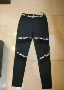 Shein Print Black Joggers