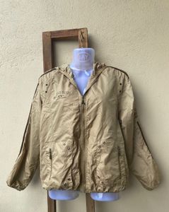 windbreaker brown jacket