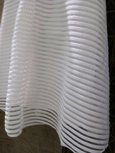 Off White Striped net Dress