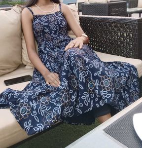 Nevy Blue Gown With Good Flare