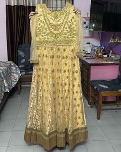 Gorgeous Gold Embroidered Anarkali