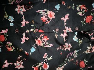 Women Navy Blue Floral Top