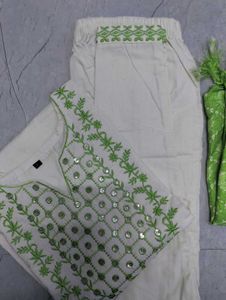 Women&#39;s Cotton Kurta Pant Set with Dupatta😍