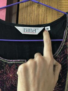 Biba Black &amp; Pink Embroidered Suit Set