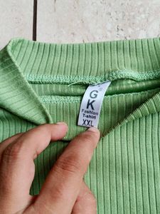 Light Green &#39;Happy&#39; Top (XxL Size)
