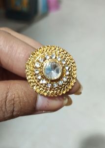 Ring With Fully  American Dimond Look Like Very Precious And Very Beautiful