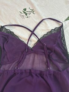 Purple Lace Nightgown