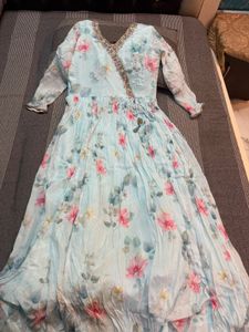 Gown With Floral Prints