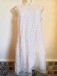 Elegant White Lace Dress