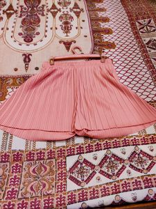 Nude Pink Flare Shorts