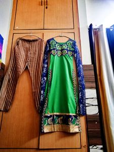 Heavy Original Pakistani Kurti Pant Duppatta Set